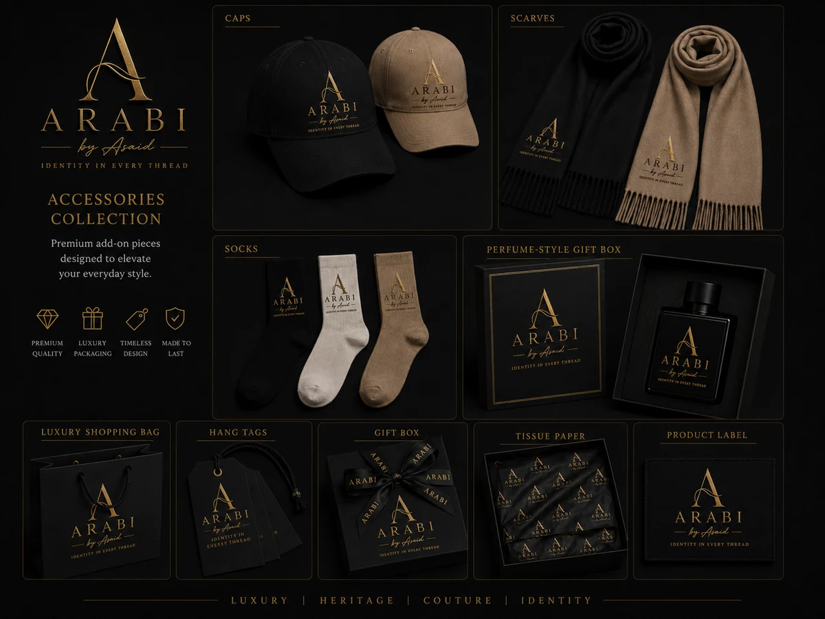 ARABI luxury accessories and packaging